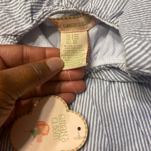 Gillian’s Closet girl summer dress 3 pc set size 3-6 months - Picture 3 of 6